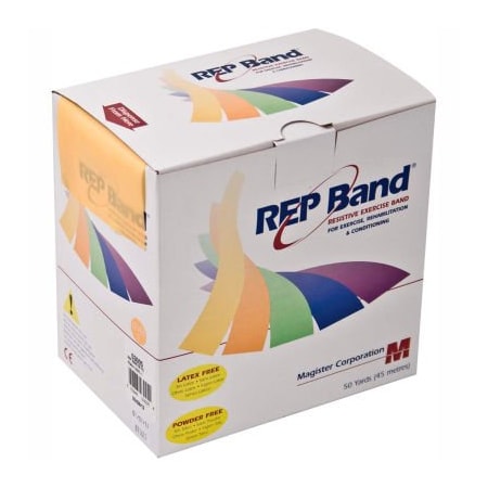 REP Band® Latex Free Exercise Band, Peach, 50 Yard Roll/Box